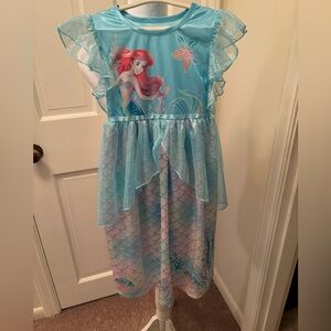Disney Ariel Blue and Pink Kids Pajamas